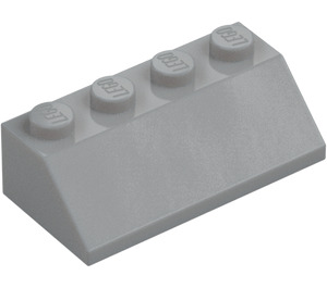 LEGO Medium Stone Gray Slope 2 x 4 (45°) with Rough Surface (3037)