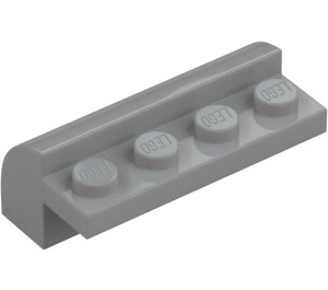 LEGO Medium stengrå Skråning 2 x 4 x 1.3 buet (6081)