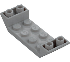 LEGO Mittleres Steingrau Schrägstein 2 x 6 (45°) Doppelt Invers mit Open Mitte (22889)