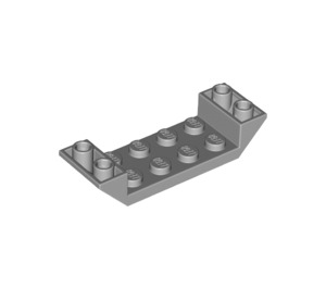 LEGO Medium Steengrijs Helling 2 x 6 (45°) Dubbele Omgekeerd met Open Midden (22889)