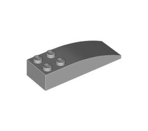 LEGO Medium Stone Gray Slope 2 x 6 Curved (44126)