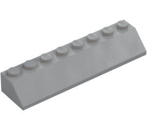 LEGO Gris piedra medio Con pendiente 2 x 8 (45°) (4445)