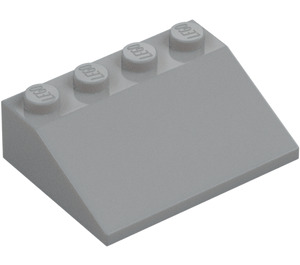 LEGO Gris piedra medio Con pendiente 3 x 4 (25°) (3016 / 3297)