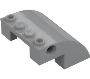 LEGO Medium Stone Gray Slope 4 x 4 x 2 Curved (61487)