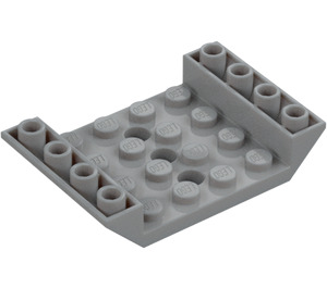 LEGO Medium Stone Gray Slope 4 x 6 (45°) Double Inverted with Open Center with 3 Holes (30283 / 60219)