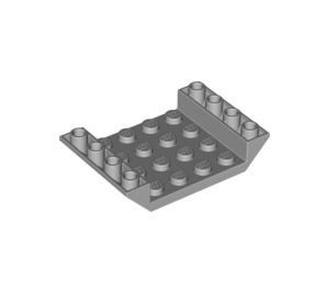 LEGO Medium Steengrijs Helling 4 x 6 (45°) Dubbele Omgekeerd met Open Midden met 3 gaten (30283 / 60219)