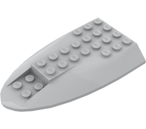 LEGO Medium Stone Gray Slope 6 x 10 with Double Bow (87615)