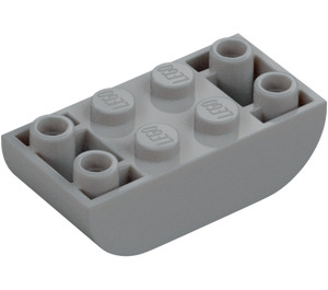 LEGO Medium Stone Gray Slope Brick 2 x 4 Curved Inverted (5174)