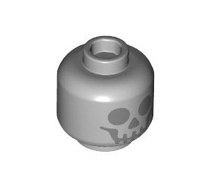 LEGO Medium Stone Gray Smiling Skeleton Head (Recessed Solid Stud) (10717 / 103937)