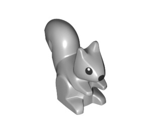 LEGO Mittleres Steingrau Squirrel mit Schwarz Nose (67989)