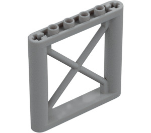 LEGO Gris piedra medio Support 1 x 6 x 5 Soporte Rectangular (64448)