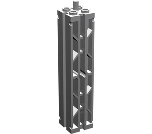 LEGO Medium Stone Gray Support 2 x 2 x 8 with Grooves on Two Sides (30646)