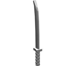 LEGO Gris pierre moyen Épée avec garde carrée (Shamshir) (30173)