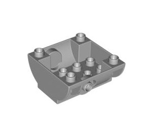 LEGO Medium Stone Gray Tank Bottom 4 x 4 x 1.5 (59559)
