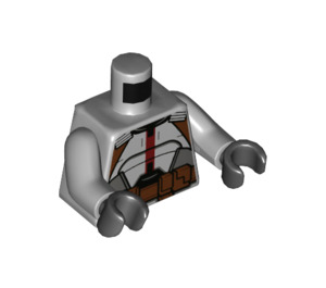 LEGO Medium Stone Gray Tech Minifig Torso (973 / 76382)