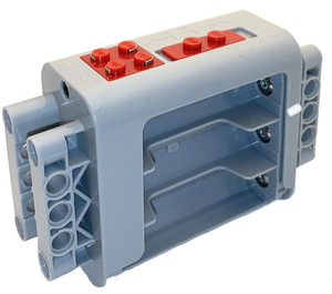 LEGO Medium Stone Gray Technic Battery Box with Beam Connectors without Lids for Batteries