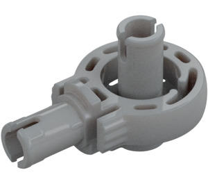 LEGO Medium Stone Gray Technic Click Rotation Bushing with Two Pins (47455)