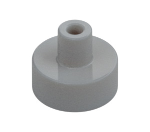 LEGO Medium steengrijs Tegel 1 x 1 Rond met Hollow Staaf (20482 / 31561)