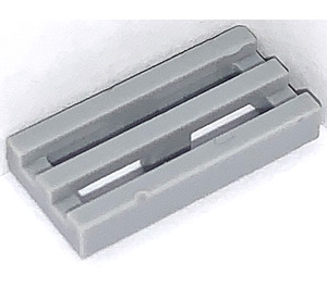 LEGO Medium Stone Gray Tile 1 x 2 Grille (with Bottom Groove) (2412 / 30244)