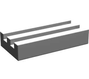 LEGO Medium Stone Gray Tile 1 x 2 Grille (without Bottom Groove)