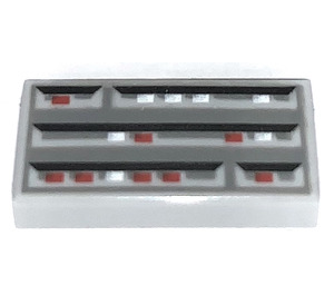 LEGO Medium Stone Gray Tile 1 x 2 with Lights with Groove (3069 / 47919)