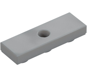 LEGO Medium Stone Gray Tile 1 x 3 Inverted with Hole (35459)