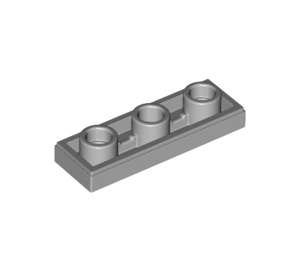 LEGO Medium Stone Gray Tile 1 x 3 Inverted with Hole (35459)