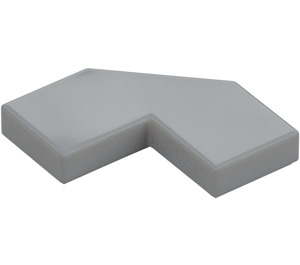 LEGO Medium Stone Gray Tile 2 x 2 Corner with Cutouts (27263)