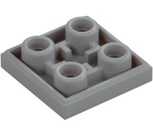 LEGO Medium steingrå Tile 2 x 2 Omvendt (11203)