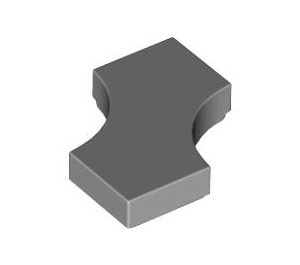 LEGO Gris pierre moyen Tuile 2 x 2 avec Cutouts (3396)