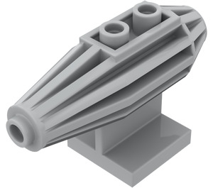 LEGO Medium Stone Gray Tile 2 x 2 with Jet Engine (30358)