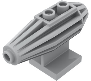 LEGO Gris pierre moyen Tuile 2 x 2 avec Moteur d'avion (30358)