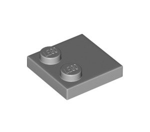 LEGO Medium Stone Gray Tile 2 x 2 with Studs on Edge (33909)