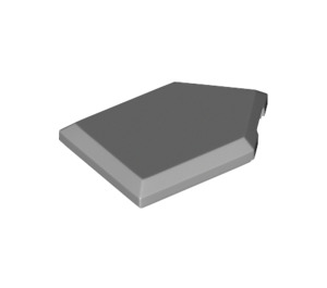 LEGO Gris pierre moyen Tuile 2 x 3 Pentagonal (22385 / 35341)