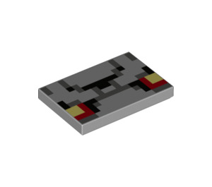 LEGO Gris pierre moyen Tuile 2 x 3 avec Minecraft Redstone Affronter (26603 / 68486)