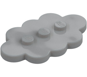 LEGO Medium Stone Gray Tile 3 x 5 Cloud with 3 Studs (35470)