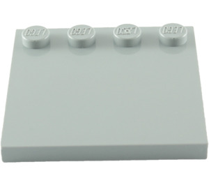 LEGO Gris pierre moyen Tuile 4 x 4 avec Goujons sur Bord (6179)