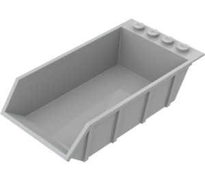 LEGO Medium Stone Gray Tipper Bucket 4 x 6 with Solid Studs (15455)