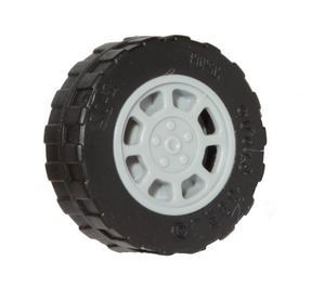 LEGO Medium Stone Gray Tire Ø 17.6 x 6.24 with Band Around Center with Rim 11 x 6 mm and Spokes