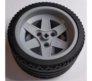 LEGO Medium Stone Gray Tire 68.8 x 36 ZR with Rim 56 X 34 with 3 Holes