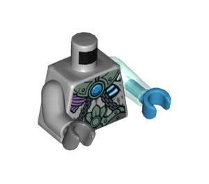 LEGO Gris piedra medio Torso con Luz Azul Brazo (973 / 16933)