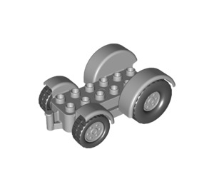 LEGO Medium Stone Gray Tractor with Grey Wheels (24912)
