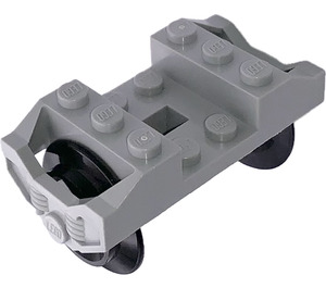 LEGO Medium Stone Gray Train Wheel Holder with Wheels (RC) (2878)