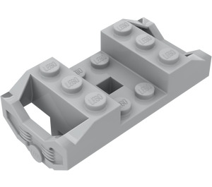 LEGO Medium Steengrijs Trein Wiel Houder zonder Pin Slots (2878)