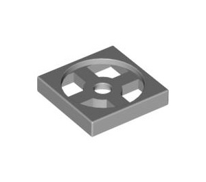 LEGO Medium Stone Gray Turntable 2 x 2 Plate Base (3680)
