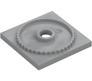 LEGO Medium Stone Gray Turntable 4 x 4 Flat Square Base (61485)