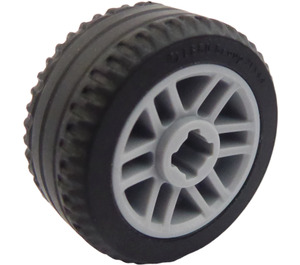 LEGO Medium Stengrå Tyre Normal / Narrow Ø 21 x 9,9 with Rim Narrow Ø14.6 x 9.9