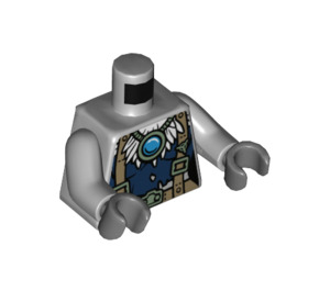 LEGO Medium Stone Gray Vultrix Minifig Torso (973 / 76382)