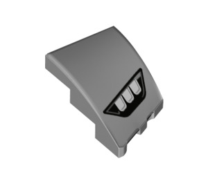 LEGO Medium Stone Gray Wedge 2 x 3 Left with Headlight (1058 / 80177)