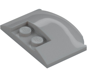 LEGO Medium Stone Gray Wedge 3 x 4 x 0.7 with Recess (93604)